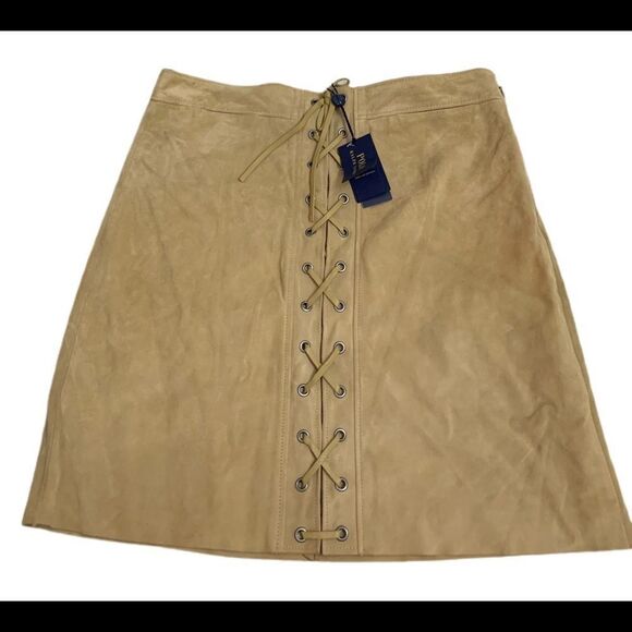 Ralph Lauren NWT Suede Skirt - Picture 1 of 8
